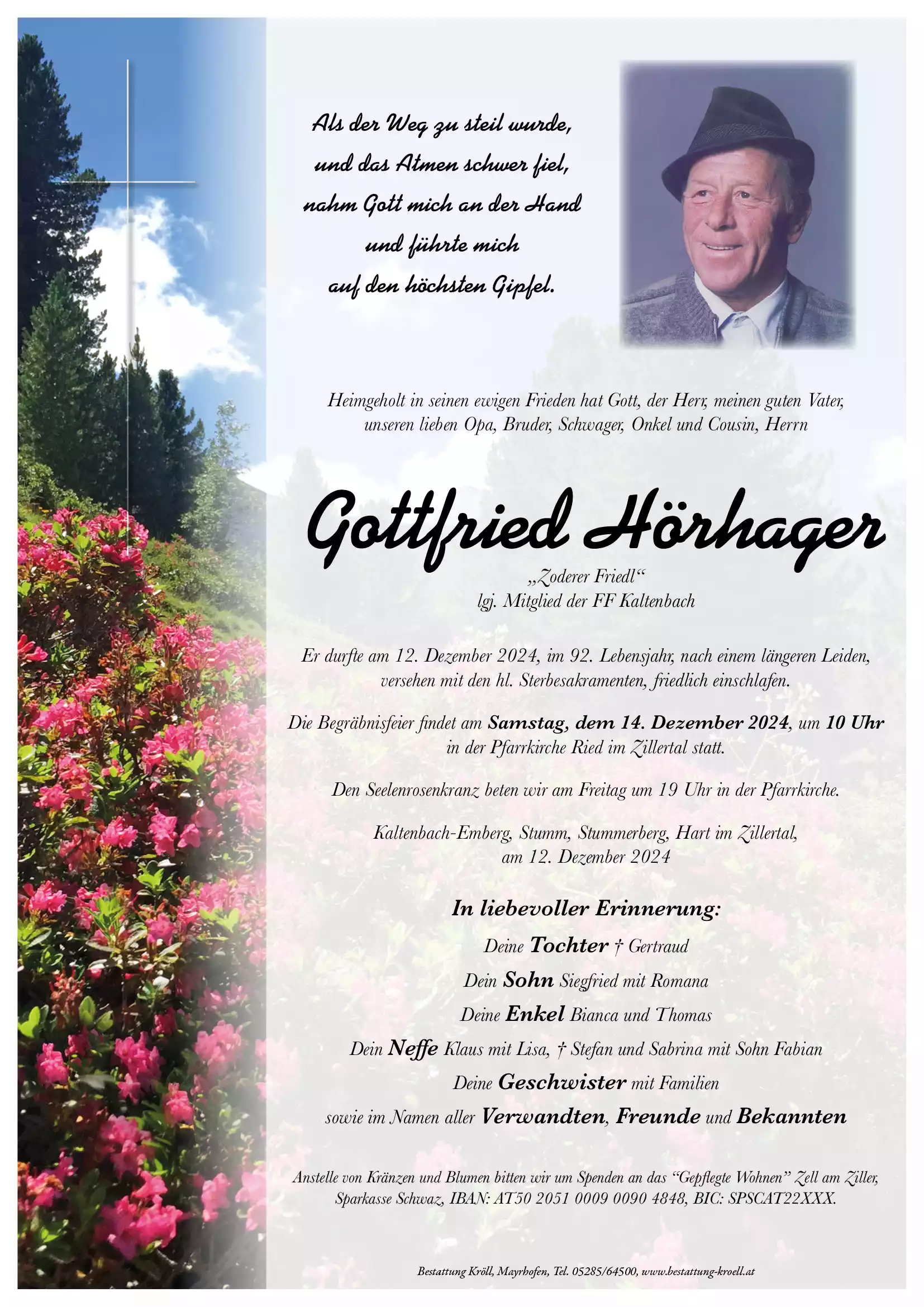 Parte von Gottfried Hörhager